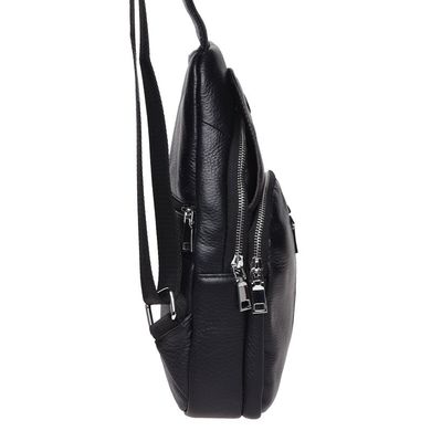 Мужской кожаный рюкзак через плечо Keizer K1153-black