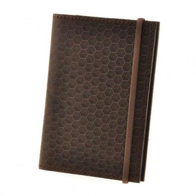 Обкладинка для паспорта 2.0 Карбон Горіх (шкіра) - коричнева Blanknote BN-OP-2-o-karbon