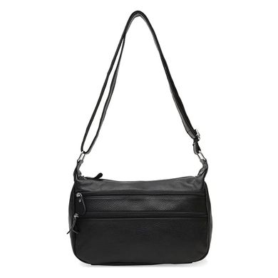 Женская кожаная сумка Borsa Leather K1028a-black
