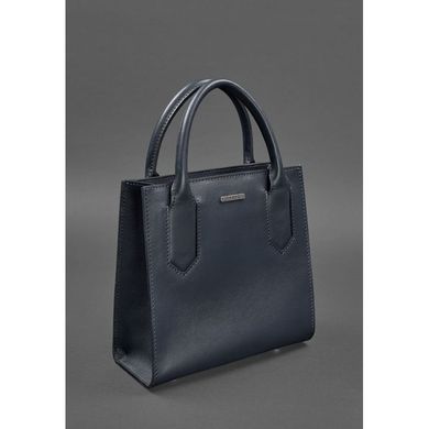 Натуральна шкіряна жіноча сумка-кроссбоді темно-синя Blanknote BN-BAG-28-navy-blue