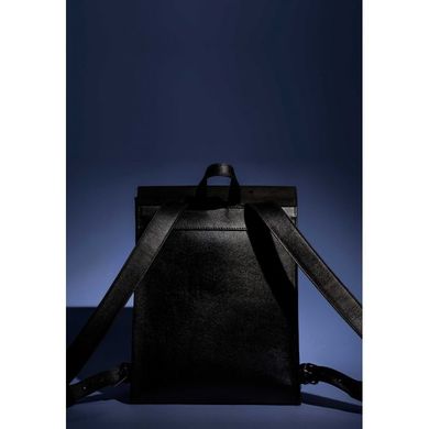 Натуральная кожаный городской рюкзак Blank - black point Blanknote Blank-Bag-1