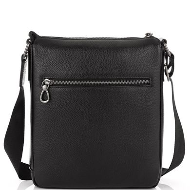Кожаная сумка-мессенджер через плечо Tiding Bag SM8-17629A Черный