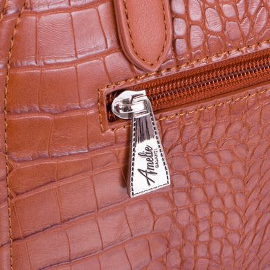 Жіноча сумка з якісного шкірозамінника AMELIE GALANTI (АМЕЛИ Галант) A962459-brown Помаранчевий