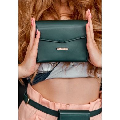 Жіноча шкіряна сумка поясна / кроссбоді Mini зелена Blanknote BN-BAG-38-2-malachite