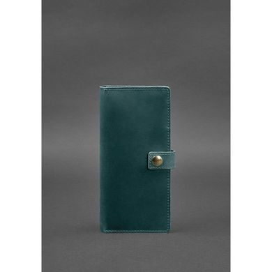 Натуральный кожаный тревел-кейс (органайзер для документов) 6.0 зеленый Blanknote BN-TK-6-iz