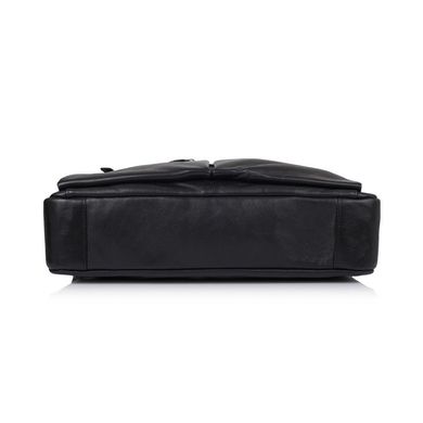 Збільшена сумка зі шкіри "черокі" для ноутбука чорного кольору TARWA GA-7122-3mdL Чорний