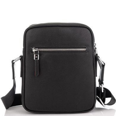 Кожаная стильная сумка-мессенджер через плечо Tiding Bag SM8-1022A Черный