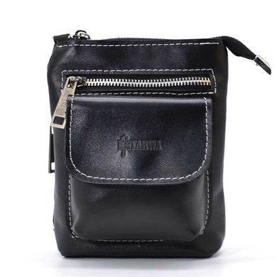 Маленькая мужская сумка на пояс, через плечо, на джинсы черная TARWA GAw-1350-3md Черный