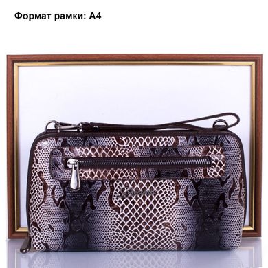 Жіноча шкіряна сумка-клатч DESISAN (ДЕСІСАН) SHI2012-180 Коричневий