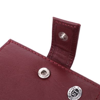 Компактний жіночий гаманець із натуральної шкіри ST Leather 22674 Бордовий