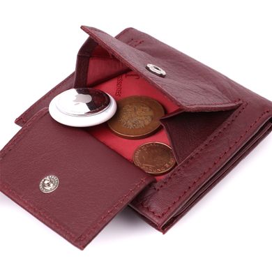 Компактный женский кошелек из натуральной кожи ST Leather 22674 Бордовый