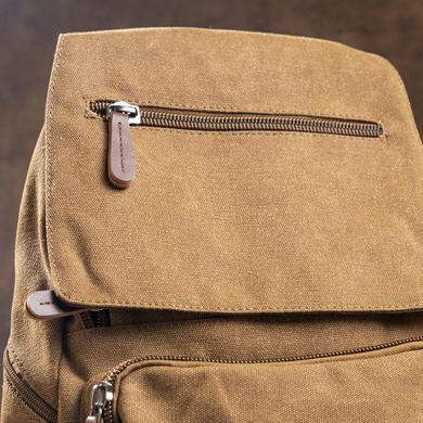Компактный женский текстильный рюкзак Vintage 20196 Коричневый