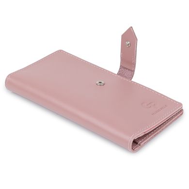 Кожаное женское матовое портмоне GRANDE PELLE 11545 Розовый