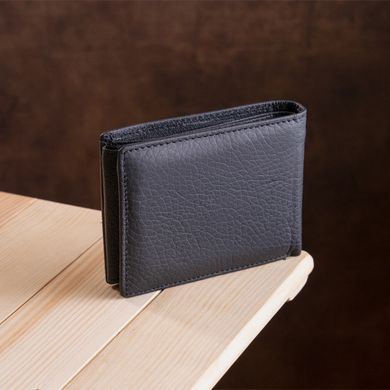Чоловічий гаманець ST Leather 18327 (ST108) з натуральної шкіри Чорний