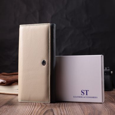 Практичний гаманець для стильних жінок із натуральної шкіри ST Leather 22519 Різнокольоровий