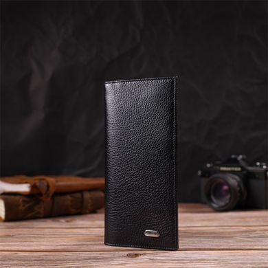 Вертикальный бумажник унисекс из натуральной кожи CANPELLINI 21897 Черный
