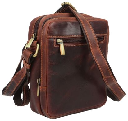 Невелика чоловіча шкіряна сумка-барсетка Buffalo Wild TB709COM1060 коричнева