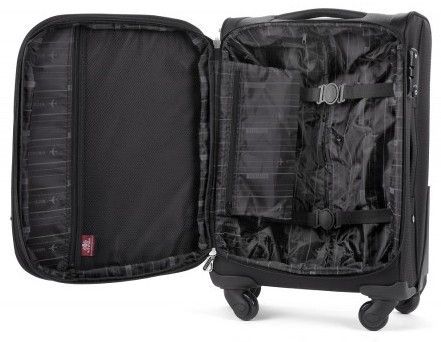Вместительный чемодан из текстиля Wittchen 56-3-481-1, Черный