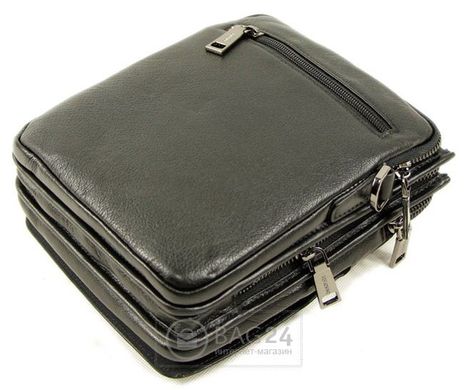 Недорогая мужская сумка из кожи TOFIONNO 00289, Черный