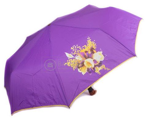 Ярко -фиолетовый зонт для дам, полуавтомат AIRTON Z3651-10, Фиолетовый