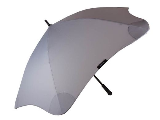 Протиштормова парасолька-тростина чоловіча механічна з великим куполом BLUNT (Блант) Bl-classic-grey Сіра
