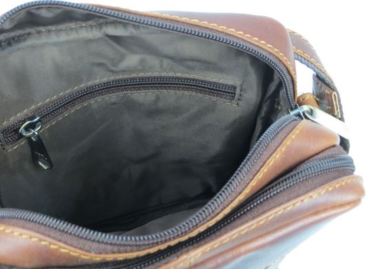 Невелика чоловіча шкіряна сумка-барсетка Buffalo Wild TB709COM1060 коричнева