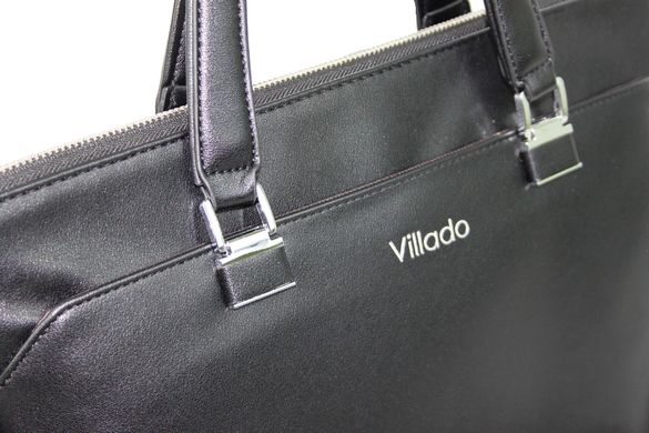Женский деловой портфель из эко кожи Villado черный