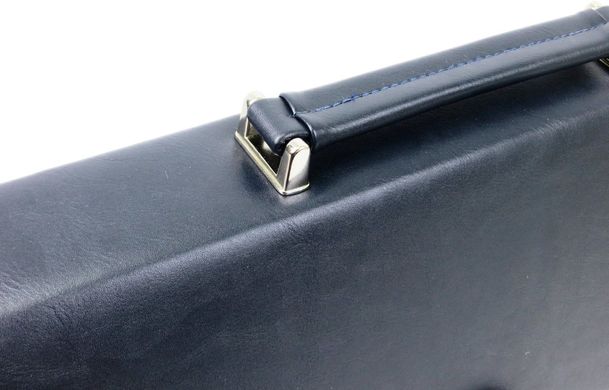 Діловий портфель з еко шкіри Verto A10AA1 navy, синій