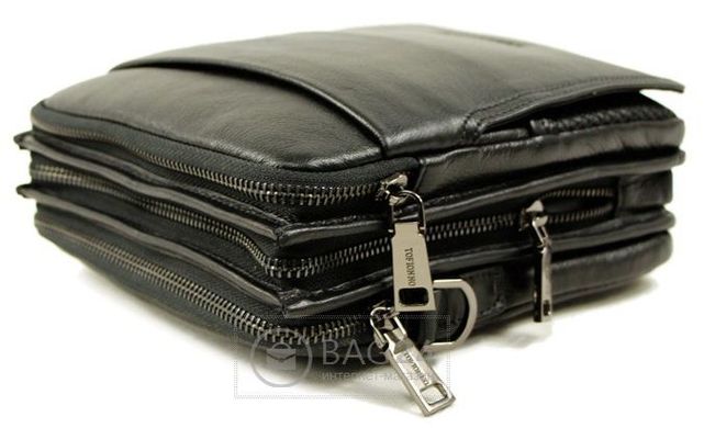 Недорогая мужская сумка из кожи TOFIONNO 00289, Черный