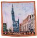 Платок шелковый репродукция картины "Городская башня". ETERNO ES0611-30, Голубой