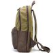 Чоловічий рюкзак шкіра та канвас хаккі для ноутбука TARWA RHc-7273-3md Коричневий