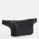 Мужская кожаная сумка на пояс Keizer K18889a-black