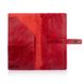 Красный тревел-кейс с натуральной глянцевой кожи, коллекция "Mehendi Art"