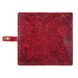 Червоний тревел-кейс з натуральної глянцевої шкіри, колекція "Mehendi Art"