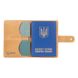 Шкіряне портмоне для паспорта / ID документів HiArt PB-03S / 1 Shabby Honey "7 wonders of the world"