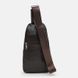 Мужской кожаный рюкзак через плечо Keizer K13316br-brown