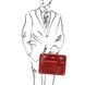 TL141268 Красный Venezia - Кожаный портфель на 2 отделения от Tuscany