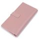 Шкіряне жіноче матове портмоне GRANDE PELLE 11545 Рожевий