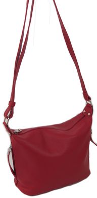 Наплічна жіноча шкіряна сумка Borsacomoda, Україна червона 809.022