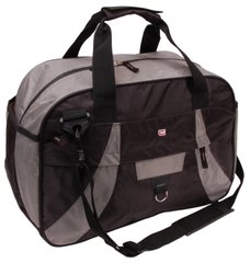 Спортивная сумка 28L Corvet SB1002 черная с серым