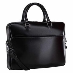 Чоловічий шкіряний портфель Borsa Leather K16971v-black