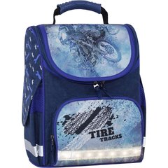Рюкзак школьный каркасный с фонариками Bagland Успех 12 л. синий 534 (00551703) 80217037