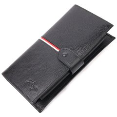 Місткий гаманець- клатч з натуральної шкіри KARYA 21182 Чорний
