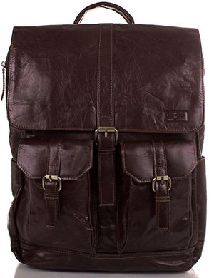 Удобный кожаный рюкзак ETERNO ET1017, Коричневый