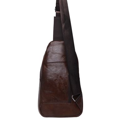 Мужской кожаный рюкзак на плечо Borsa Leather K1318-brown