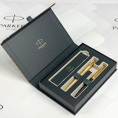 Набор шариковых ручек Parker JOTTER XL Monochrome Gold GT BP + Matt Black & Gold GT BP Золотой 13 002b24