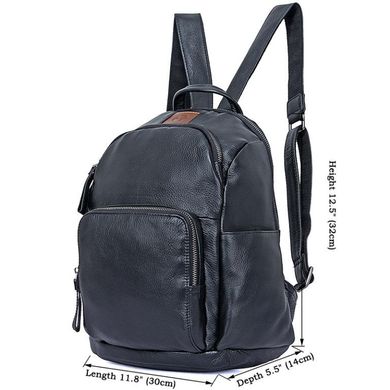 Рюкзак кожаный Tiding Bag 88101A Черный