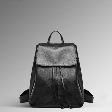 Женский кожаный небольшой рюкзак Olivia Leather F-FL-NWBP27-1025A Черный