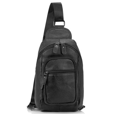Чоловіча сумка-слінг чорна Tiding Bag M35-1008A Чорний