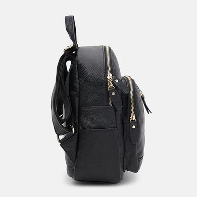 Шкіряний жіночий рюкзак Keizer K1167bl-black